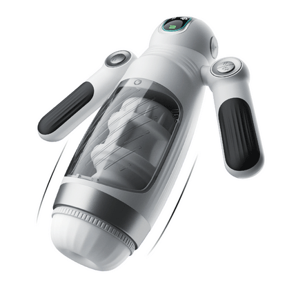 Dubbel handvat 12 frequentie vibratie 7 frequentie intrekbare Masturbatie Cups