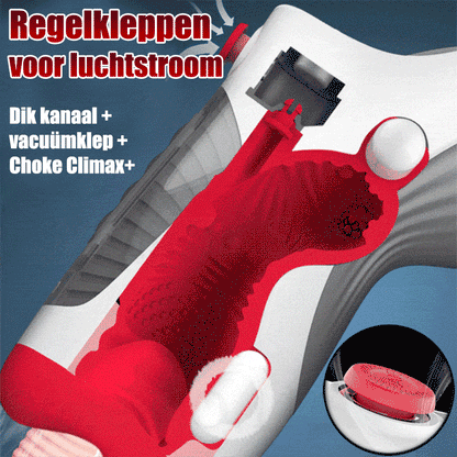 Ms.Agent - Leten 10 Vibreren & Vacuüm Luchtventiel Diepe Keel Mannelijke Masturbator