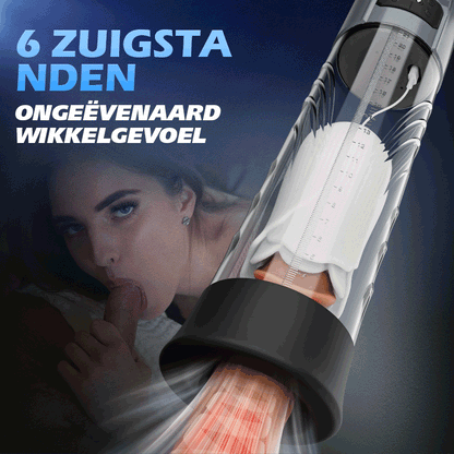 【Verzending op 3 juni】10 Vibrerende & 6 Zuigende Vacuüm Penis Pomp Mannelijke Penis Extender