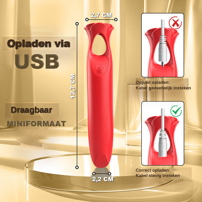 Ring——12 vibraties Precisie clitorisstimulatie Bulletvibrator