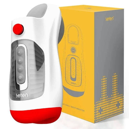 Ms.Agent - Leten 10 Vibreren & Vacuüm Luchtventiel Diepe Keel Mannelijke Masturbator