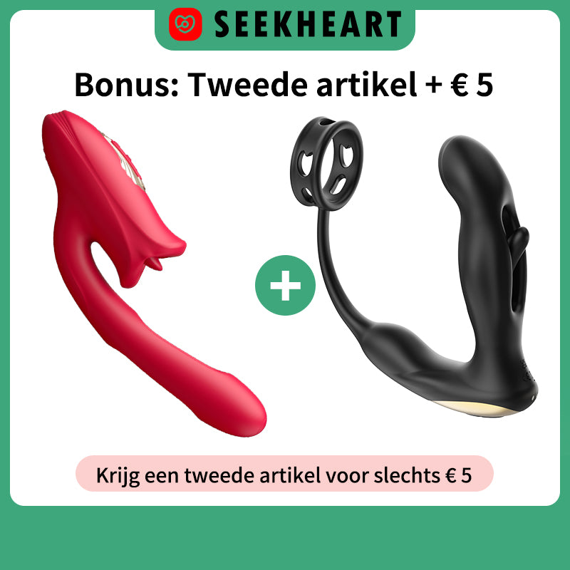 Superexplosieve vibrator + prostaatmassager, populaire combinatie, tijdelijke aanbieding