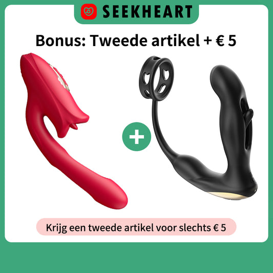 Superexplosieve vibrator + prostaatmassager, populaire combinatie, tijdelijke aanbieding