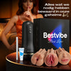 【$10 Korting – Slechts 3 Dagen!】Bestvibe Pro – 3 Verwisselbare Hulzen, Drie Unieke Ervaringen, Automatische Masturbator voor Mannen met 5 Zuigstanden & 10 Vibratiestanden