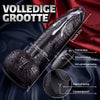 Kronos - 8,27'' Dikke zwarte thrusting dildo met verwarmingsfunctie en intense dikte voor diepe vulling en stretch