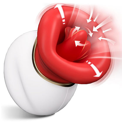 Seraphina - Mond Tong 4-in-1 Likken & Bijten & Zuigen & Trillende Clitorale Vibrator