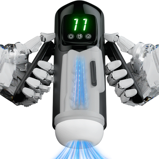 Phantom - 7 Zuigmodi 7 Vibraties Dubbele Handvatten Grote Granulaat Kanaaltextuur Mannelijke Masturbator