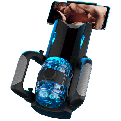 Venom - Lang 12 cm & 700 slagen/min, Telescopisch, Verstelbare Strakheid, Telefoonstandaard, Automatische Masturbator voor Mannen