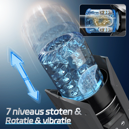 King - 100% waterdichte 4-in-1 automatische masturbator voor mannen