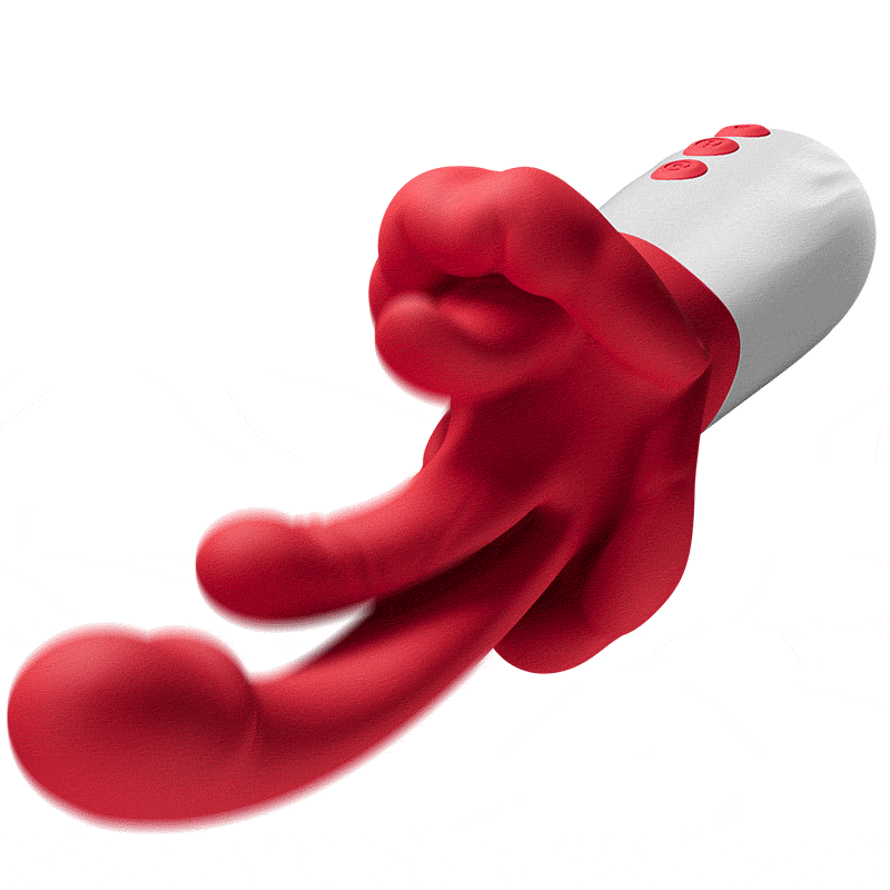Tindra - Nieuwe verbeterde 4-in-1 tonglik-, schommel-, verwarmings- en G-spot vibrator voor vrouwen