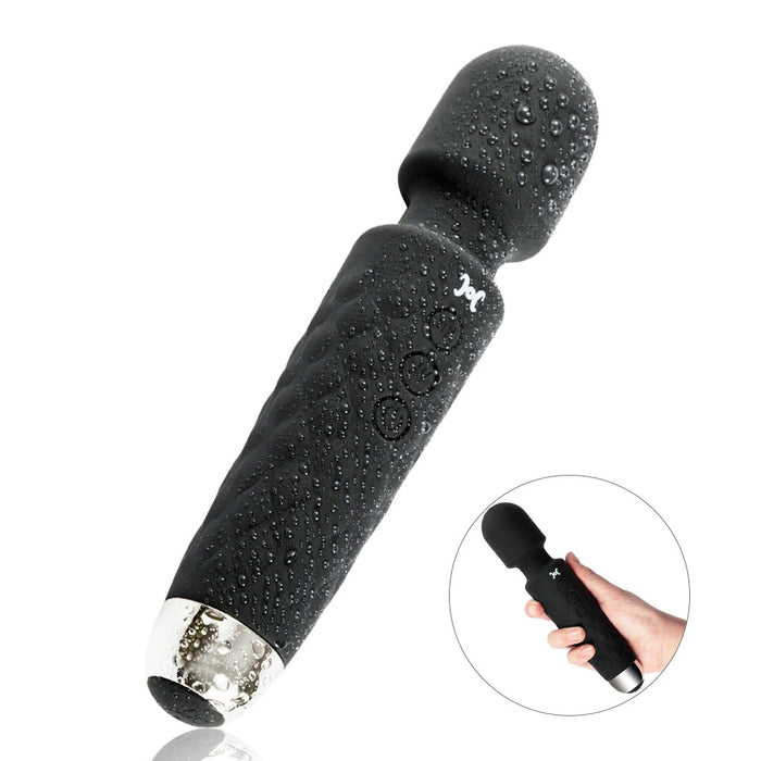 AcmeJoy Vibrerend AV-, clitoris- en G-spot-massageapparaat met 8 snelheden en 20 frequenties