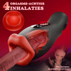 Enchantment - 9 Vibraties, 4 Zuigmodi, Klemmende Zuiging, Orale Simulatie Mannen-Masturbator