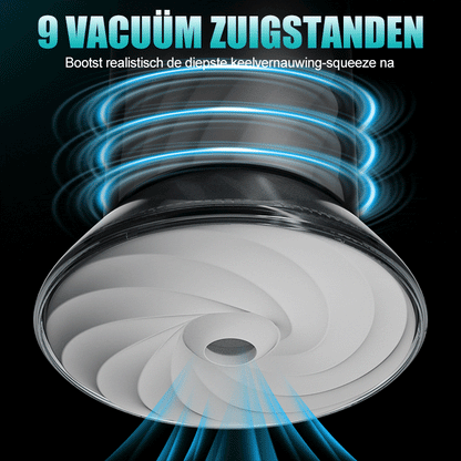 Bliss - Elektrische Masturbator Cup 9 Zuigmodi & Krachtige Vibratie 2,8x Brede Sleeve