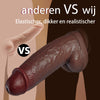 Extra grote gesimuleerde handdildo, geschikt voor mannen en vrouwen