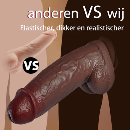 Extra grote gesimuleerde handdildo, geschikt voor mannen en vrouwen
