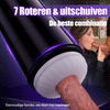 Lightspeed-7 soorten telescopische en 7 soorten draaibare zuignapsteunen, magnetische binnenste wand, 4-in-1 masturbator voor mannen