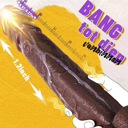 Outrider vibrerende stotende dikke lange levensechte dildo 10,75 inch