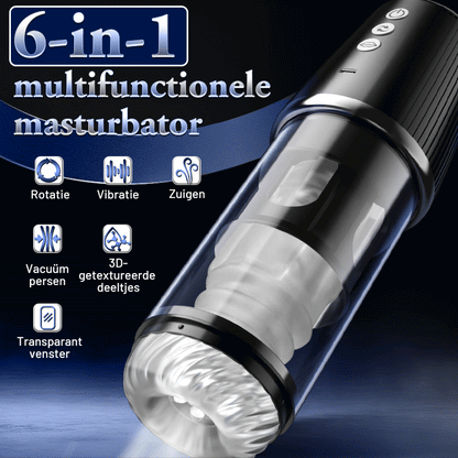 5 Draaien 5 Zuigen 7 Vibreren Masturbatie & Training 2 IN 1