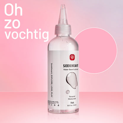Seekheart - 240 ml Glijmiddel op Waterbasis – Zijdezacht Genot voor Eindeloze Intimiteit