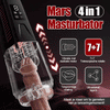 Mars - Orale Dominator 7 Vibrerend 7 Rekkend 7 Zwenkbaar 4-in-1 Masturbator met dubbele motor