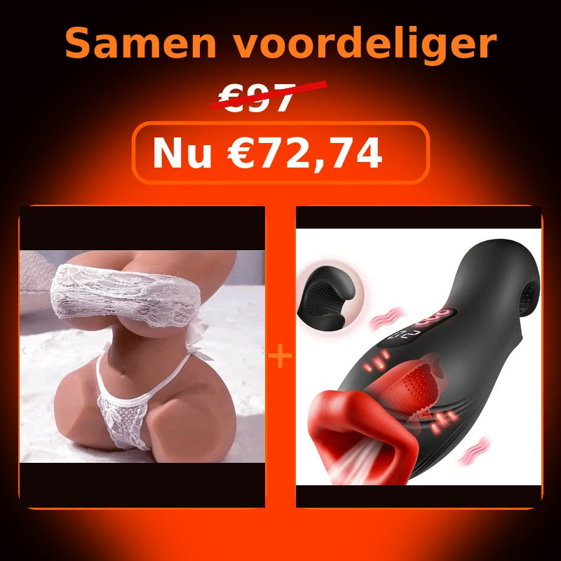 Combideal: realistische pop & masturbator (oraal model)