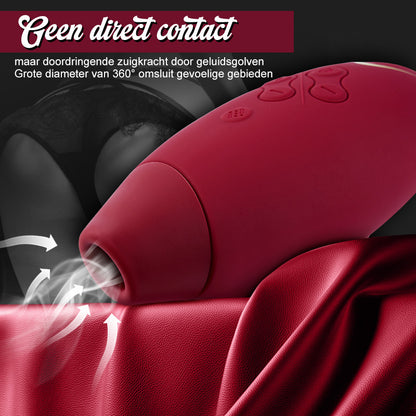 Womanizer Insideout – G-spot Zuigvibrator, ergonomisch design, rood