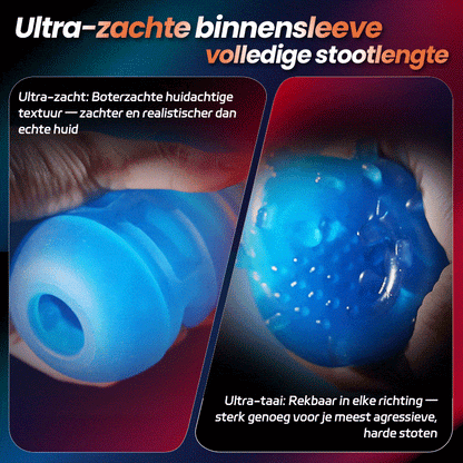 Venom - Lang 12 cm & 700 slagen/min, Telescopisch, Verstelbare Strakheid, Telefoonstandaard, Automatische Masturbator voor Mannen