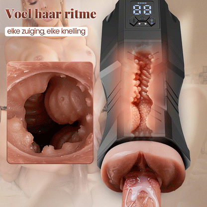 Captain Titan – Masturbator met 5 zuigniveaus, 9 vibratiestanden en een realistisch rij- en drukgevoel voor intense hoogtepunten