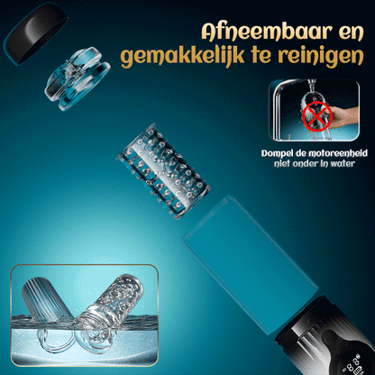 Vortex Male Stroker - 4 krachtige zuigstanden, éénknops boost, eenvoudig te reinigen met gratis glijmiddel