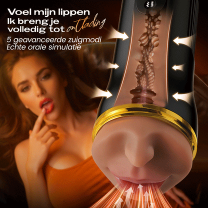 【$10 Korting – Slechts 3 Dagen!】Bestvibe Pro – 3 Verwisselbare Hulzen, Drie Unieke Ervaringen, Automatische Masturbator voor Mannen met 5 Zuigstanden & 10 Vibratiestanden
