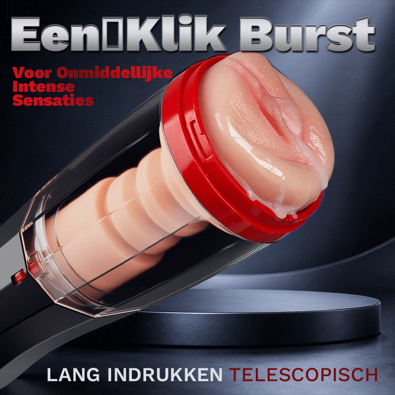 ROKA - 5 stuwstanden 10 vibraties zuigfunctie one-touch boost mannelijke masturbator voor progressieve stimulatie
