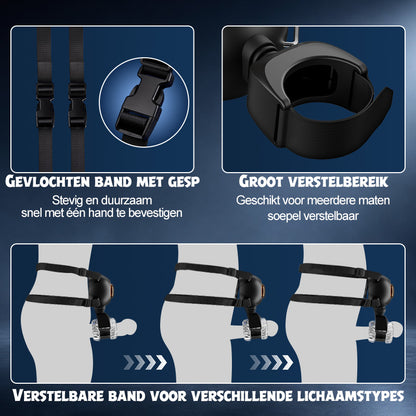 【Flitsverkoop: 30% KORTING】Hazel - Draagbare mannelijke masturbator 3-in-1 met siliconen huls, 9 standen voor stoten, draaien en vibreren