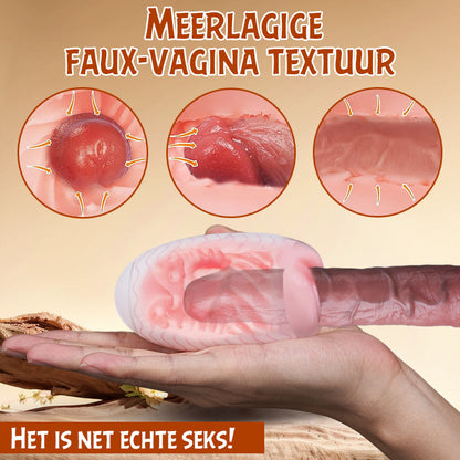 S-HANDE Simulatie Vagina Draagbare Ei-vormige Handmatige Masturbator Thuis & Reizen Orgasme Metgezel