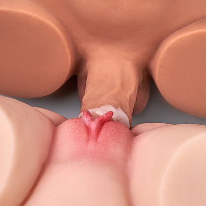 Stuwende vibrerende dildo realistische kont 10,12 lbs bruin