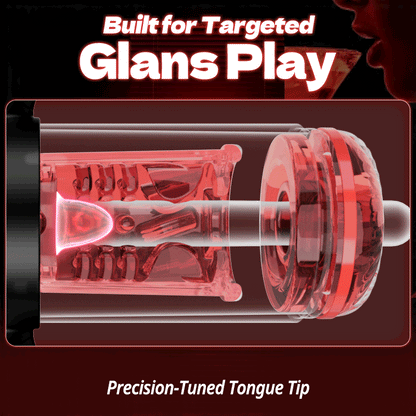 Terminator - Orale x Vaginale Seks! 9 Stretching Rotatie 9 Zuigen Met Handvat Mannelijke Masturbator