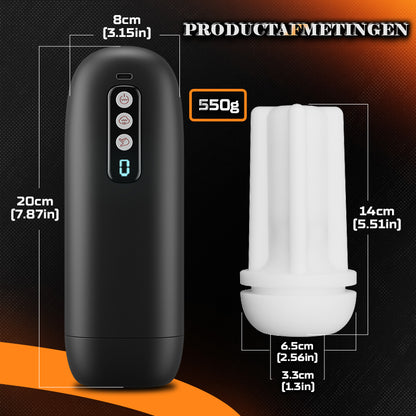 Sophia – 8 Vibratiemodi 8 Zuigmodi 3D Realistische Huls Automatische Mannelijke Masturbator