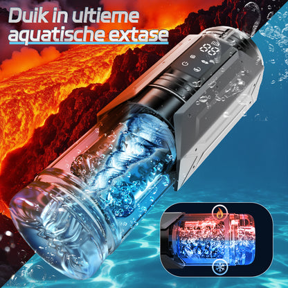King - 100% waterdichte 4-in-1 automatische masturbator voor mannen