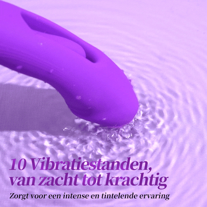 Isolde - Verbeterde Mondvormige Clitorisvibrator met Tonglikken, Fladderfunctie en G-spotstimulatie