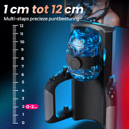 Venom - Lang 12 cm & 700 slagen/min, Telescopisch, Verstelbare Strakheid, Telefoonstandaard, Automatische Masturbator voor Mannen