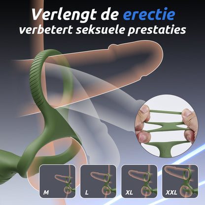 【Pro-Safety Siliconen Serie】Vibrerende Prostaatmassager voor koppels en gay plezier