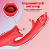 Bisou - G-spot klap vibrator met tonglikfunctie & vibrerende tong