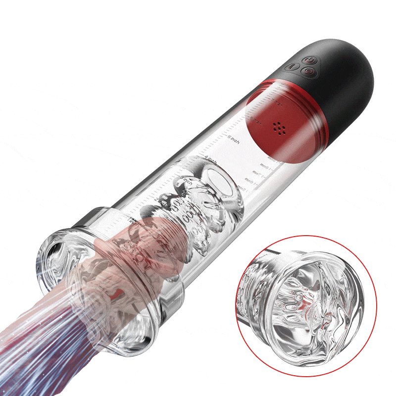 S-HANDE - 2 IN1 9 Vibratie 3 Zuigmodi Penispomp S-HANDE