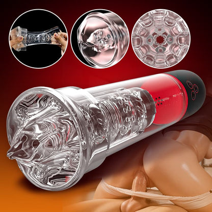 S-HANDE - 2 IN1 9 Vibratie 3 Zuigmodi Penispomp S-HANDE