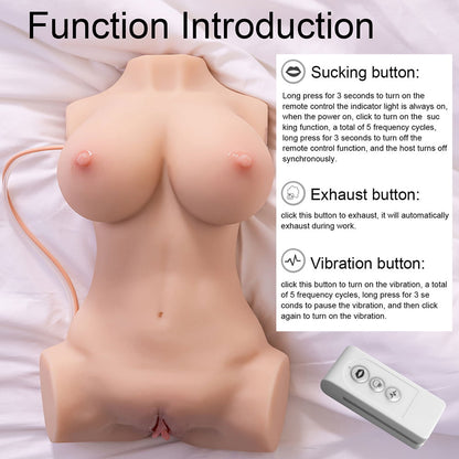 【NIEUW】Laura zuig- en vibrerende pop 6,8 kg