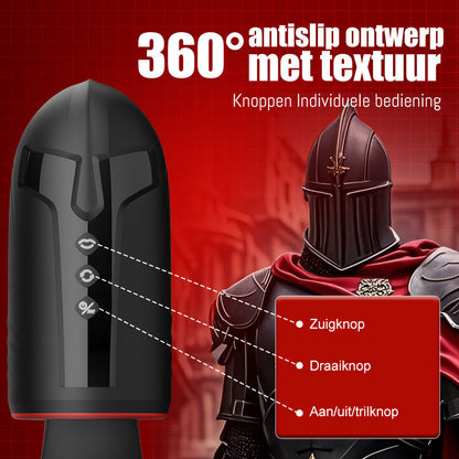 Cavallerist-10 Vibratie 5 Oraal Zuigen 3 Draaien Spinnen Glans Training + Masturbatie