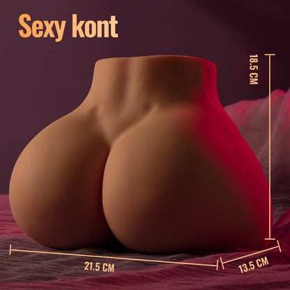 Lily: 3D Realistische Mannelijke Masturbator Bruine Kleur