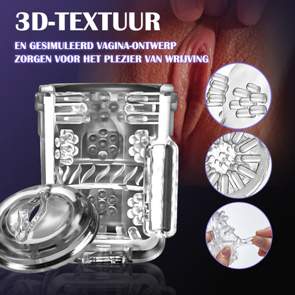 【HOT】Warrior Swirl 3 IN 1 Automatische Masturbator Cup