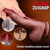 Casimir - Realistische siliconen anale dildo van 7,4 inch met verwarmingsfunctie, stoot- en trilmodus, automatisch