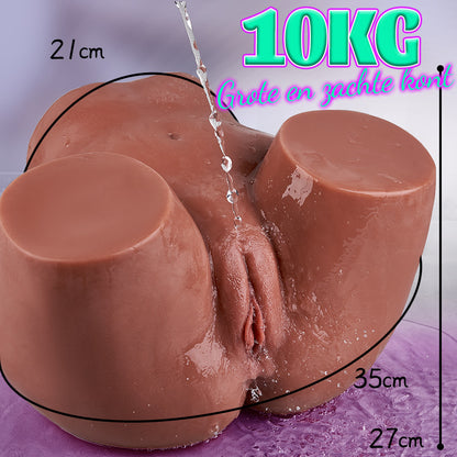 Amina —10KG donkerbruine grote kont godin mal – vol en rond, diep van verlangen!