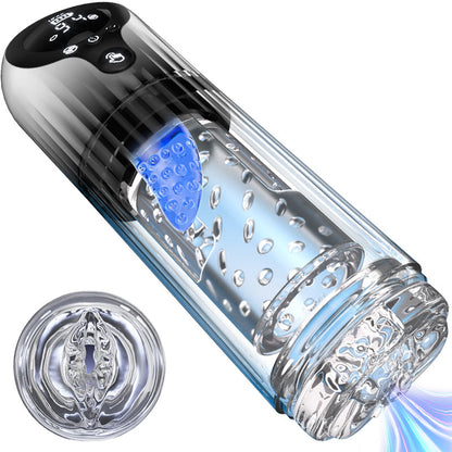 Vortex Male Stroker - 4 krachtige zuigstanden, éénknops boost, eenvoudig te reinigen met gratis glijmiddel